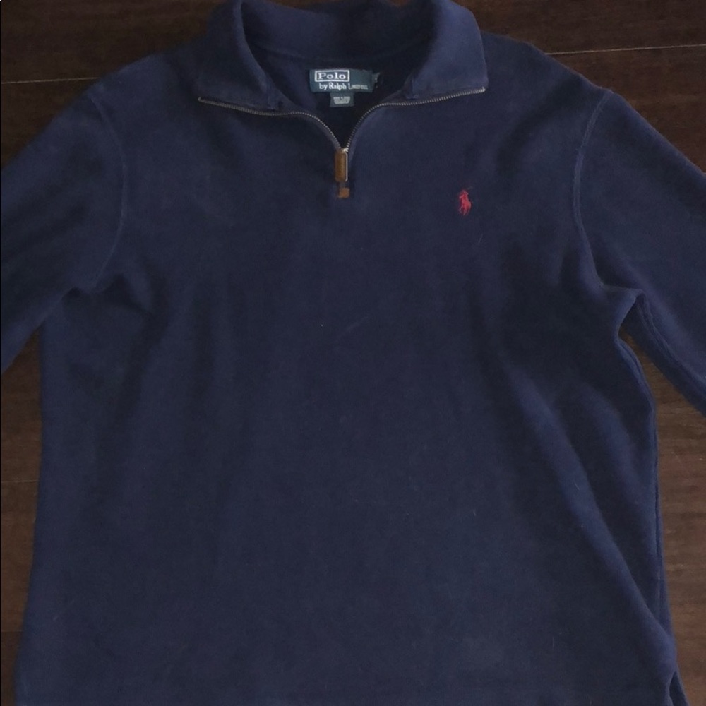 Ralph Lauren 3/4 zip navy pull over